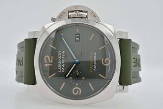 Thumbnail von Panerai Luminor Marina PAM01116 PAM 1116 70 Years Limited Edition 950pt Platinum Green Dial