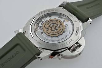Thumbnail von Panerai Luminor Marina PAM01116 PAM 1116 70 Years Limited Edition 950pt Platinum Green Dial