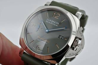 Thumbnail von Panerai Luminor Marina PAM01116 PAM 1116 70 Years Limited Edition 950pt Platinum Green Dial