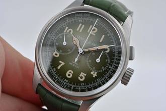 Thumbnail von Montblanc 1858 Monopusher Chronograph Limited Edition 100pcs 117834 Green Dial