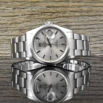  Tudor Prince Date 76200 By Rolex Vintage Tritium & Brezel Strap 