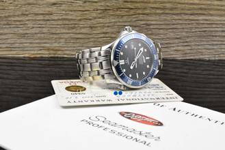 Thumbnail von Omega Seamaster Diver 300 M 40th Anniversary James Bond Limited Edition Vintage Full Set 2003