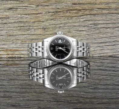  Tudor Princess 92414 Stahl & Weißgold Automatic - unpoliert - Black Dial 