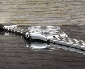 Thumbnail von Tudor Prince Date 74034 Stahl & Weißgold Black Arabic Dial - Automatic