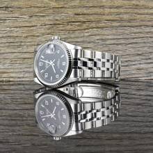 Thumbnail von Tudor Prince Date 74034 Stahl & Weißgold Black Arabic Dial - Automatic