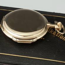 Thumbnail von A. Lange & Söhne Gr. Heavy Louis XV Savonette Pocket Watch 14k Gold 1918. Original case and papers Excellent condition