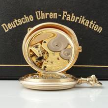 Thumbnail von A. Lange & Söhne Gr. Heavy Louis XV Savonette Pocket Watch 14k Gold 1918. Original case and papers Excellent condition
