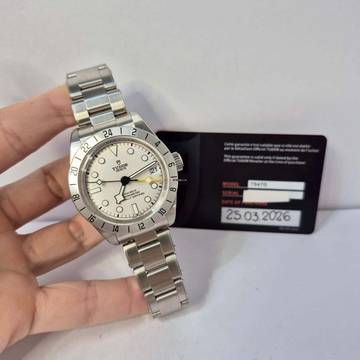  Tudor Black Bay Pro GMT 39mm Opaline Dial Full Steel Automático Completo 