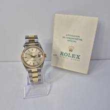 Thumbnail von Rolex Datejust 36 36mm Vintage Pie Pan Dial Ouro & Aço Automático Completo
