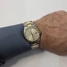 Thumbnail von Rolex Datejust 36 36mm Vintage Pie Pan Dial Ouro & Aço Automático Completo