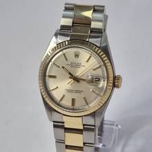Thumbnail von Rolex Datejust 36 36mm Vintage Pie Pan Dial Ouro & Aço Automático Completo