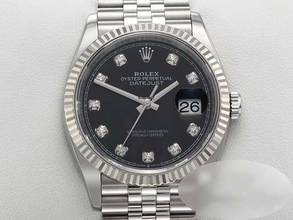 Thumbnail von Rolex Datejust 36 36mm 126234 2020 Stahl Weissgold 750 Diamanten Automatik Stainless Steel 18kt White Gold Jubilé-band Chronometer Oyster Black Dial