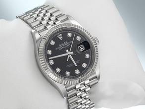 Thumbnail von Rolex Datejust 36 36mm 126234 2020 Stahl Weissgold 750 Diamanten Automatik Stainless Steel 18kt White Gold Jubilé-band Chronometer Oyster Black Dial