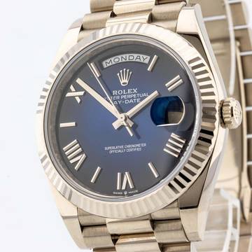 Rolex Day-Date 40 Blue Ombre Full Set 2025