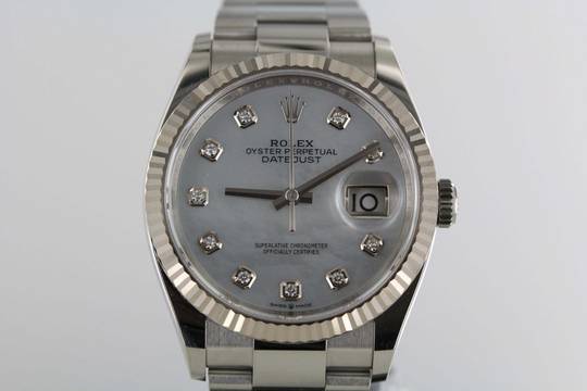  Rolex Datejust 36 126234//FULL SET//12/2024/PERLMUTT/36MM//MOTHER OF PEARL#803 