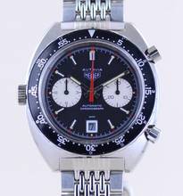  Heuer Autavia Chronograph Vintage Automatic Cal 12 Pre Viceroy rar 