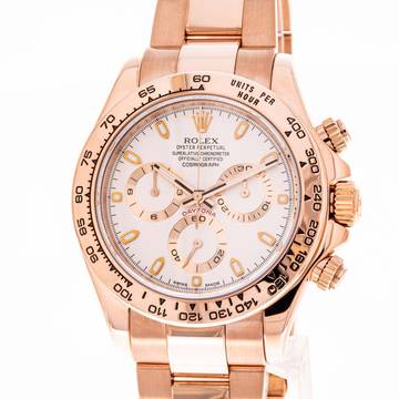  Rolex Daytona 40 Rosegold White – 116505 – like NEW – 2021 Full Set 