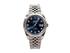 Thumbnail von Rolex Datejust 41 Edelstahl Weißgold 126334 Blau Diamant Jubile-Band