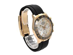 Thumbnail von Rolex Daytona Gelbgold / Oysterflex 116518LN Perlmutt Diamant