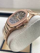 Thumbnail von Patek Philippe Nautilus Rosegold Choco Dial Moonphase FULL SET BOX+PAPERS 2024 MINT CONDITION+first buying receipt