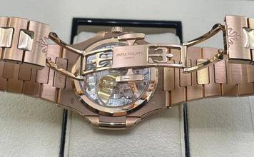 Thumbnail von Patek Philippe Nautilus Rosegold Choco Dial Moonphase FULL SET BOX+PAPERS 2024 MINT CONDITION+first buying receipt