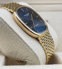 Thumbnail von Patek Philippe Ellipse d'Or Golden Grand Ellipse Dor (Quartz) Watch only Blue Dial