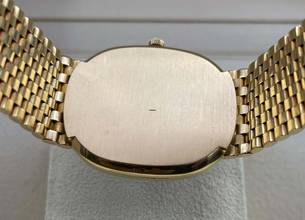 Thumbnail von Patek Philippe Ellipse d'Or Golden Grand Ellipse Dor (Quartz) Watch only Blue Dial