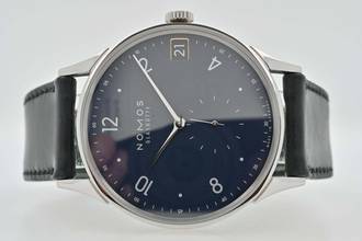 Thumbnail von NOMOS Minimatik 39 Datum Blau 1252 Blue Manual Wind