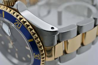 Thumbnail von Rolex Submariner Date Stahl 18k Gold 16613 Purple Vintage E-Series