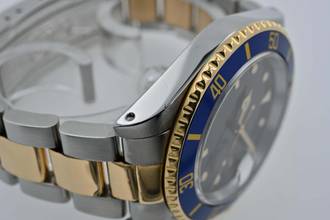 Thumbnail von Rolex Submariner Date Stahl 18k Gold 16613 Purple Vintage E-Series