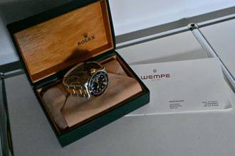 Thumbnail von Rolex Submariner Date Stahl 18k Gold 16613 Purple Vintage E-Series