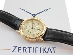Thumbnail von Breguet Marine 18 Karat Gelbgold Marine Chronograph 36mm Herrenuhr im Top Zustand Automatik Chronograph Kaliber 576