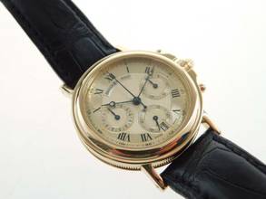 Thumbnail von Breguet Marine 18 Karat Gelbgold Marine Chronograph 36mm Herrenuhr im Top Zustand Automatik Chronograph Kaliber 576