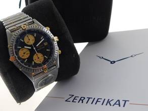 Thumbnail von Breitling Chronomat Stahl Gold mit UTC und Stahl Goldband absolute Rarität Seltene Ausführung im Top Zustand