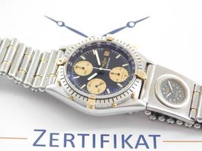 Thumbnail von Breitling Chronomat Stahl Gold mit UTC und Stahl Goldband absolute Rarität Seltene Ausführung im Top Zustand