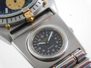 Thumbnail von Breitling Chronomat Stahl Gold mit UTC und Stahl Goldband absolute Rarität Seltene Ausführung im Top Zustand