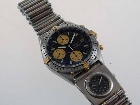  Breitling Chronomat Stahl Gold mit UTC und Stahl Goldband absolute Rarität Seltene Ausführung im Top Zustand 