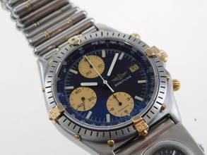 Thumbnail von Breitling Chronomat Stahl Gold mit UTC und Stahl Goldband absolute Rarität Seltene Ausführung im Top Zustand