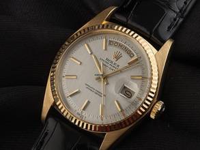 Thumbnail von Rolex Day-Date 36 Ref.1803 Bj.1977 Box&Beschreibung sehr gut Vintage Day-Date 18kt Gelbgold open 6/9