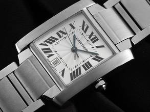 Thumbnail von Cartier Tank Française GM Großes Modell Ref.2302 Bj.2005 Box&Beschreibung sehr gut Vintage Tank Francaise GM Großes Modell