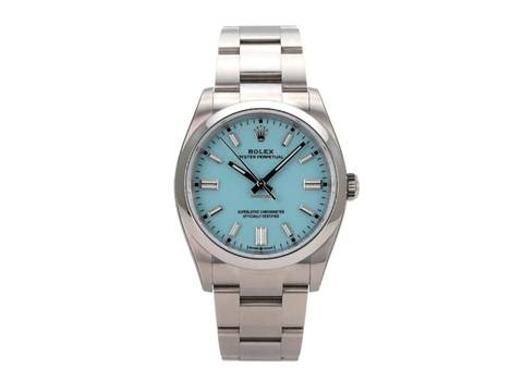  Rolex Oyster Perpetual 36 Tiffany Blau 126000 