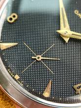 Thumbnail von Omega Classic Vintage Rare Black Honeycomb Dial Unrestored Serviced 35mm 2605 2605