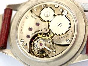 Thumbnail von Omega Classic Sector Dial Oversize Jumbo 37mm Serviced 26.5 sob ck 859 Vintage ck859