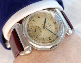 Thumbnail von Omega Classic Extremely Rare Big Scarab Sector Dial 35mm Serviced Vintage
