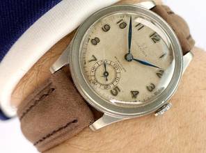 Thumbnail von Omega Classic Vintage Lady Damen 30mm Rare Double Signed Dial Calatrava Case