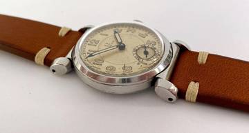 Thumbnail von Omega Serviced Small Scarab Steel Art Deco Cal. 26.5 SOB two-tone dial