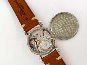Thumbnail von Omega Serviced Small Scarab Steel Art Deco Cal. 26.5 SOB two-tone dial