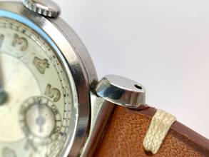 Thumbnail von Omega Serviced Small Scarab Steel Art Deco Cal. 26.5 SOB two-tone dial