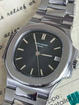 Patek Philippe Nautilus 3800/1a Nautilus Sigma-Blue-Dial B + P Full Set Aus Erstbesitz-Unpoliert Sept. 1995 SIGMA-DIAL-first Owner-German Watch !all parts are original!