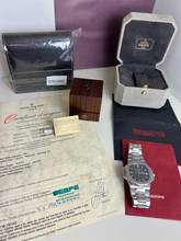 Thumbnail von Patek Philippe Nautilus 3800/1a Nautilus Blue-Steel B + P Full Set From First Owner-Unpolished Sept. 1995 Full-Set-First Owner-German Watch! All parts are original!